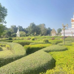 Les jardins du Wat Pa Sri Khunaram, Udon Thani, Thailande