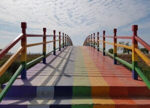 Joli pont, lac des lotus rouges, Udon Thani