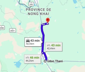 La Suwan Organic Farmsaty se trouve à plus ou moins 40 km de la ville d'Udon Thani
