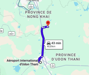 La Suwan Organic Farmstay se trouve à plus ou moins 40 km de l'aéroport d'Udon Thani